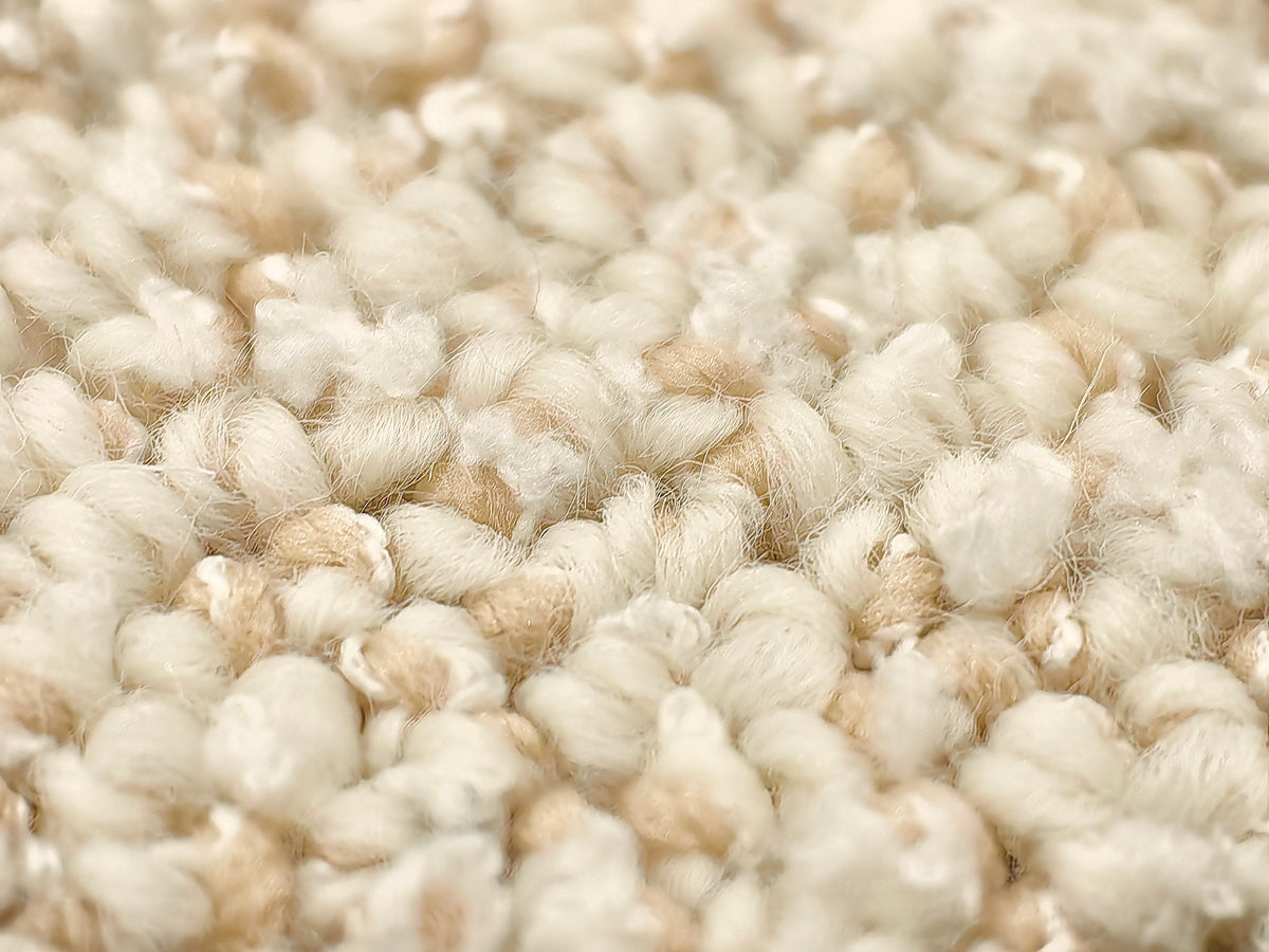Macro view of Daybreak's soft cream loops.